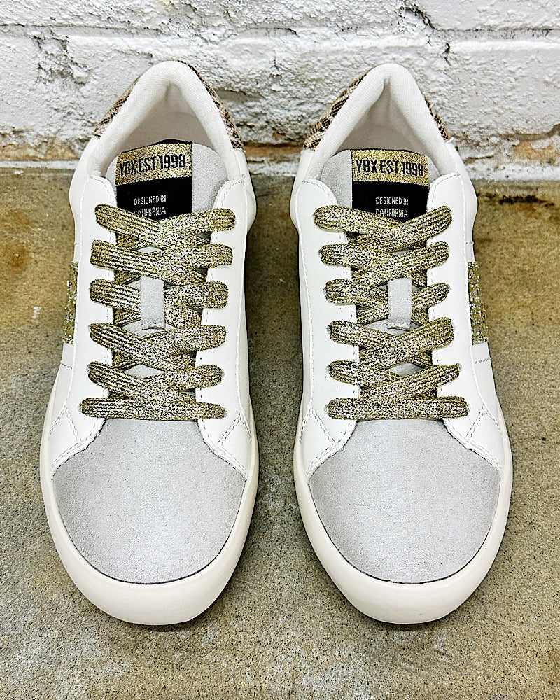 Candice Glitter & Leopard Sneaker