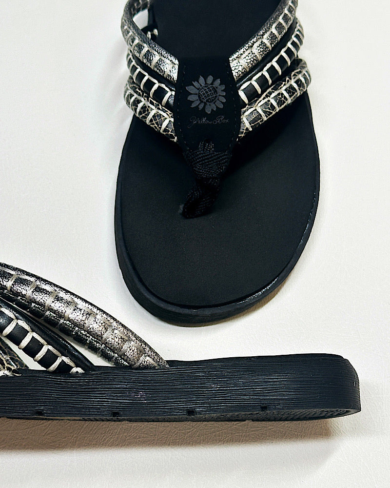 Fitzen Black Sandals