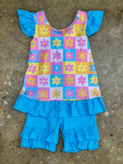 Delilah Flower Short Set