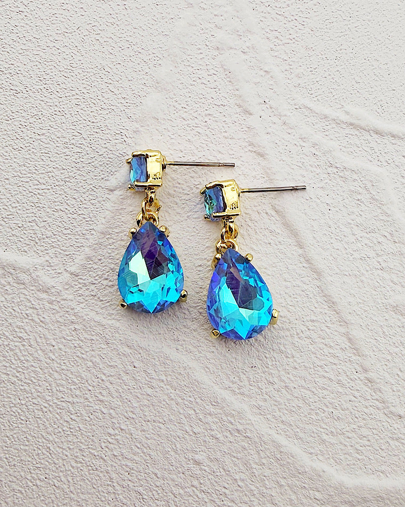 Mini Veronica Blue AB Earrings