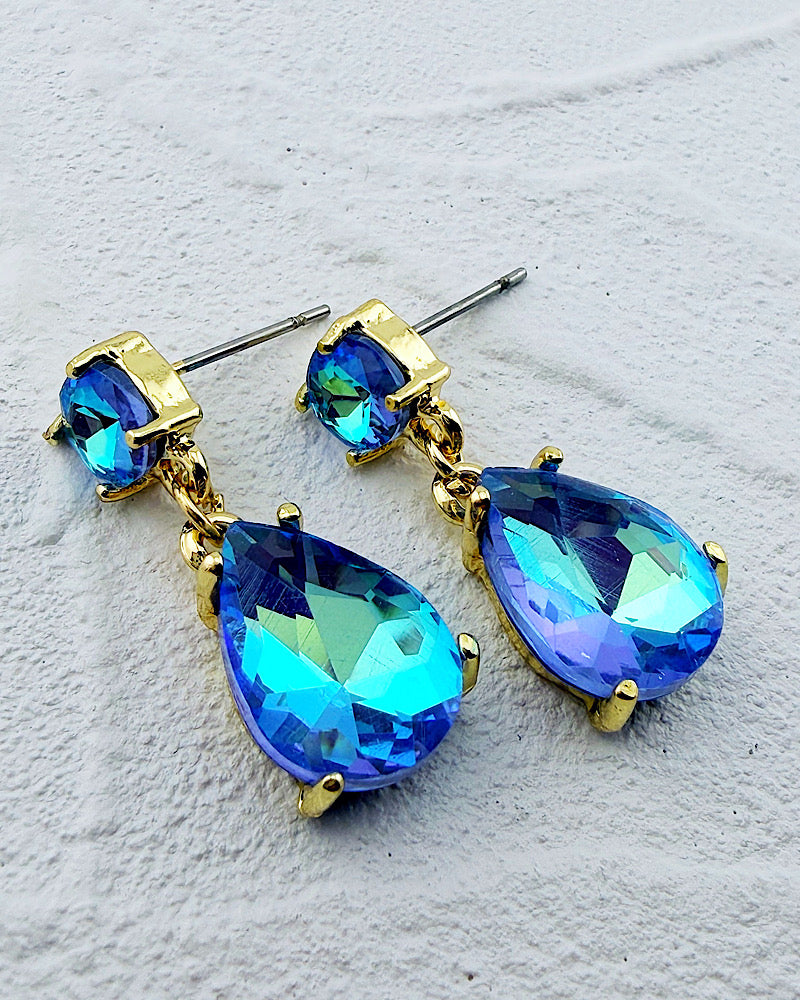 Mini Veronica Blue AB Earrings