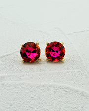 Sasha Hot Pink AB Studs