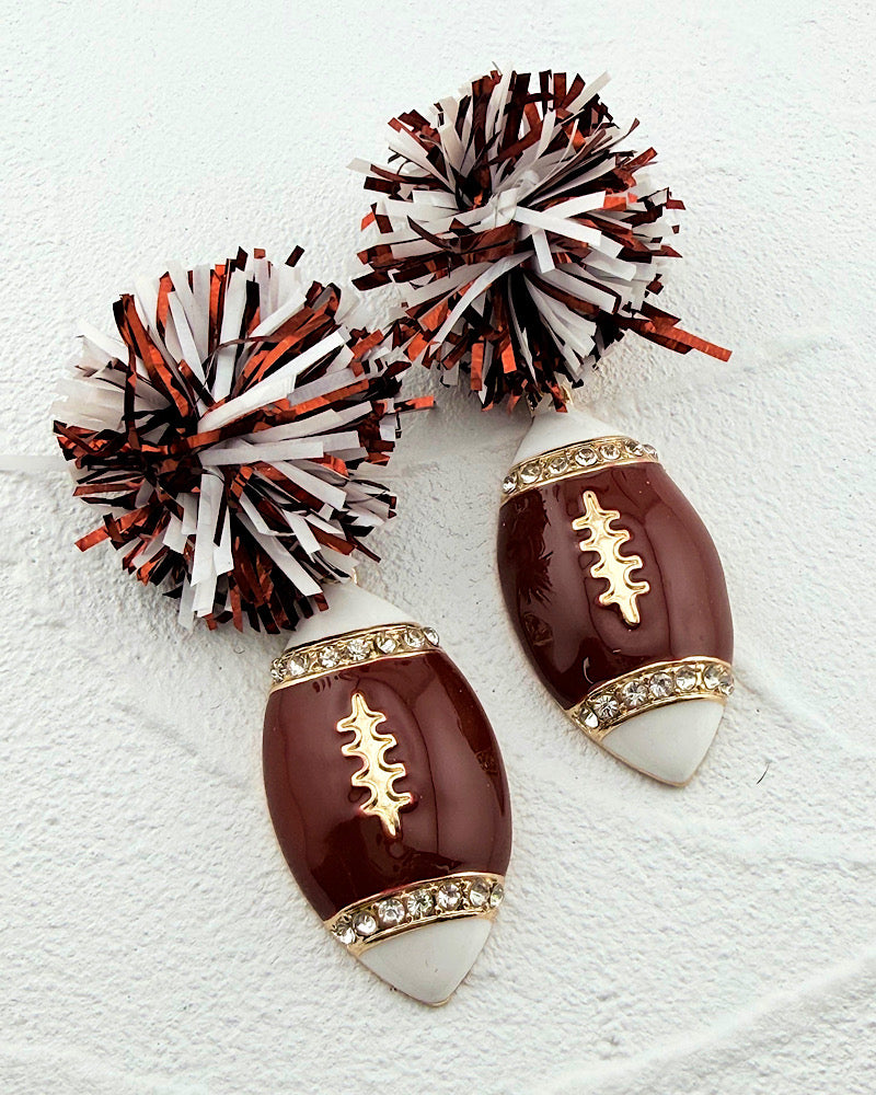 Win Or Lose Pom Pom Earrings