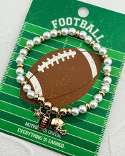 Football Flair Charm Bracelet