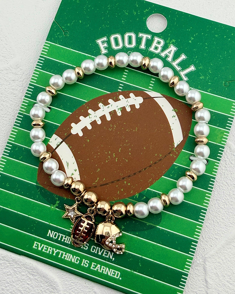 Football Flair Charm Bracelet