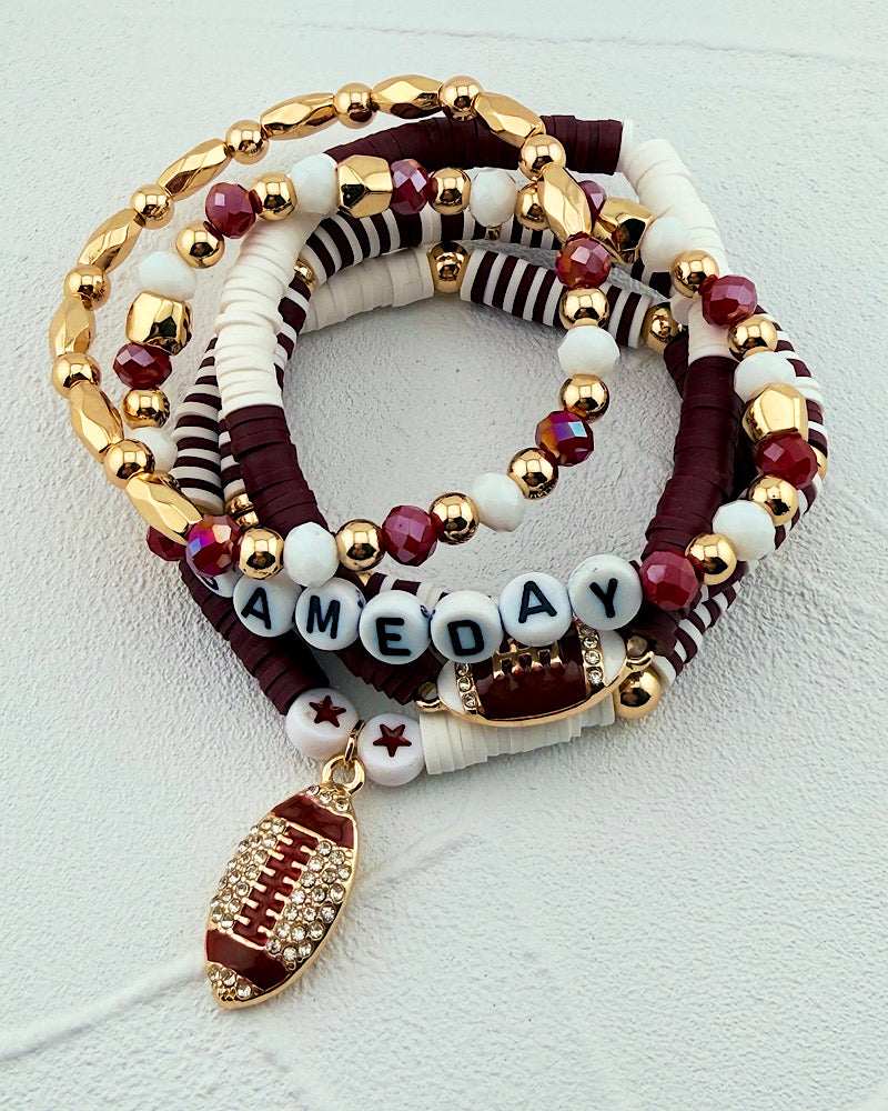 End Zone 5pc Bracelet Stack