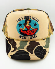 What I Want Trucker Hat With Chain