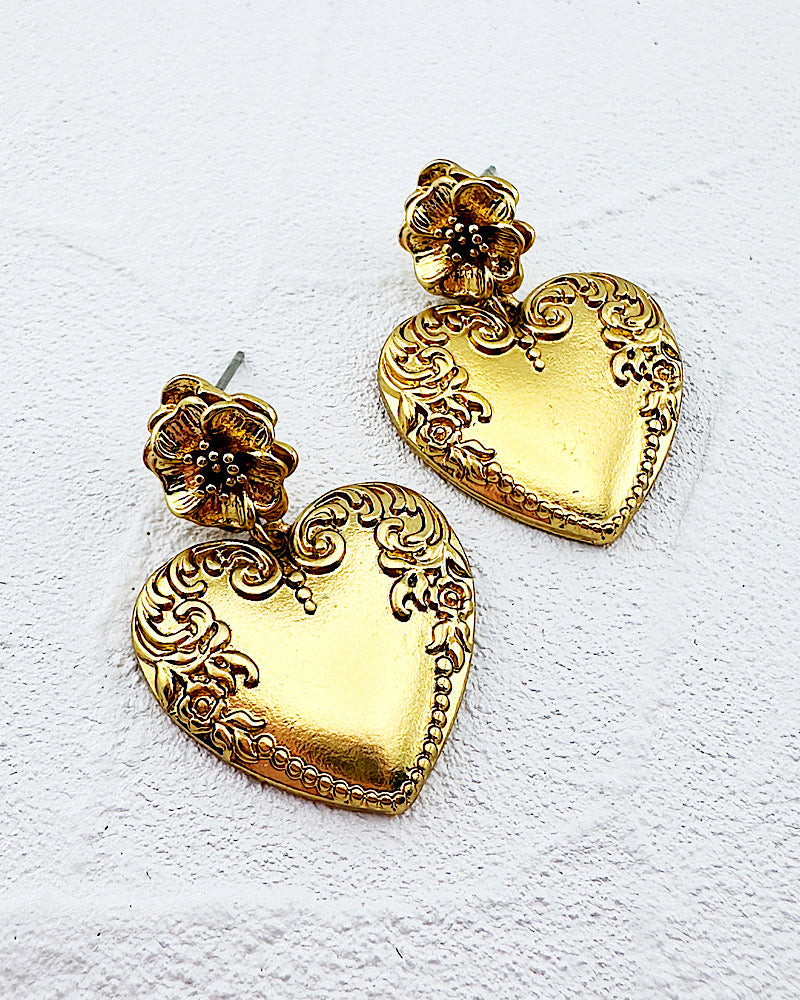 Hadley Heart Earrings