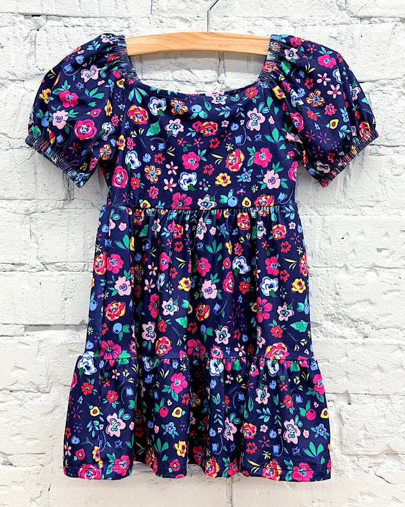 Vintage Wildflower Puff Sleeve