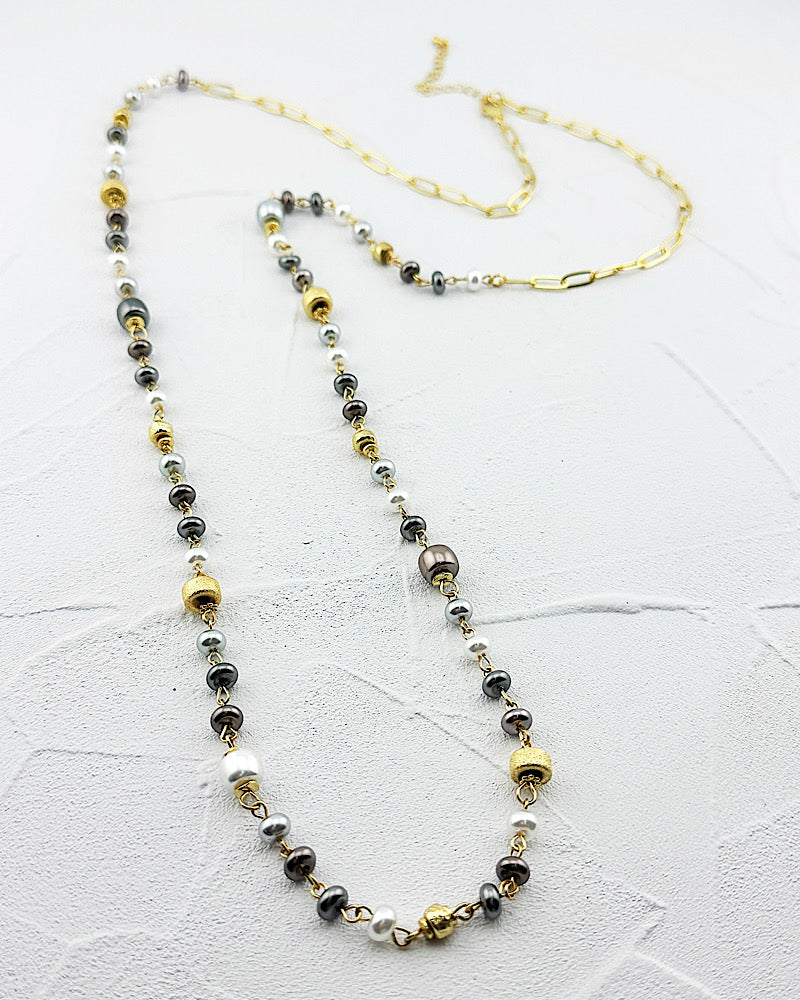 Grace Long Pearl Necklace