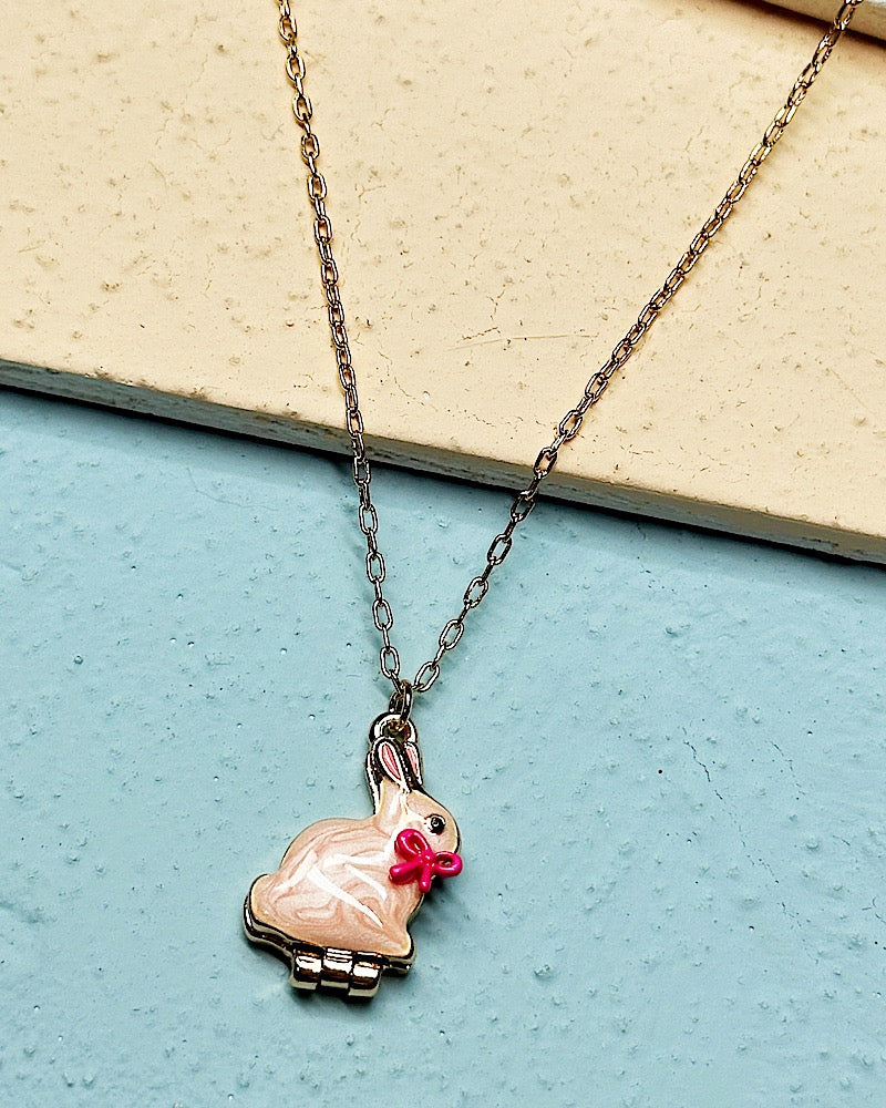 Bunny Hop Locket Necklace