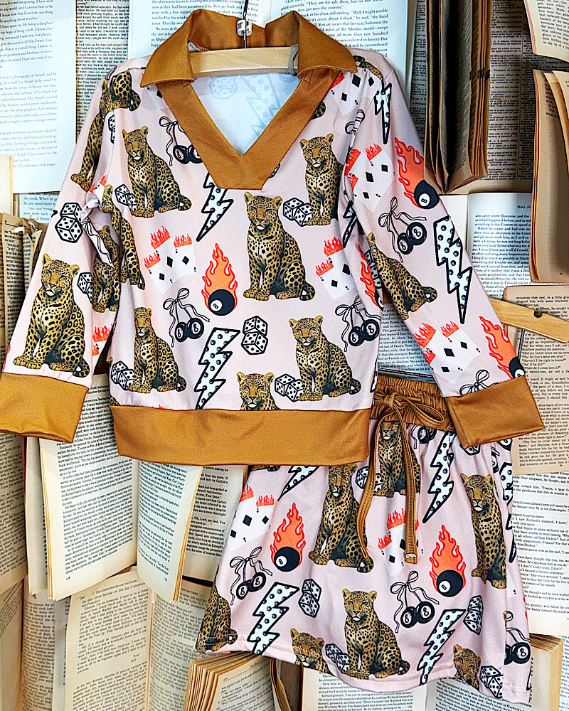 Tiny Trouble Club 2pc Skirt Set