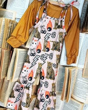 Tiny Trouble Club Jumpsuit Set