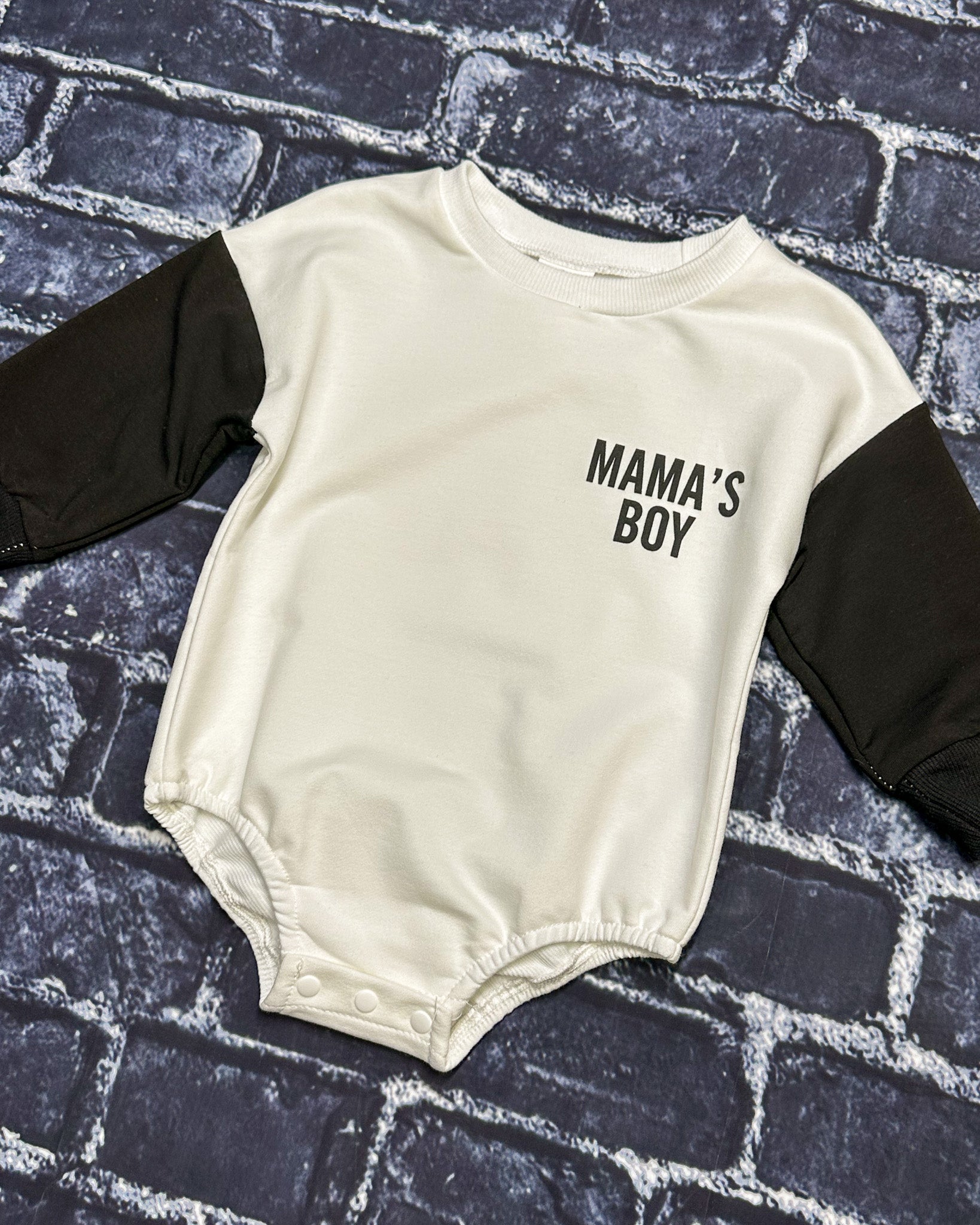 Mama's Boy Sweatshirt Onesie