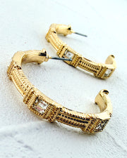 Crown Jewel Hoops