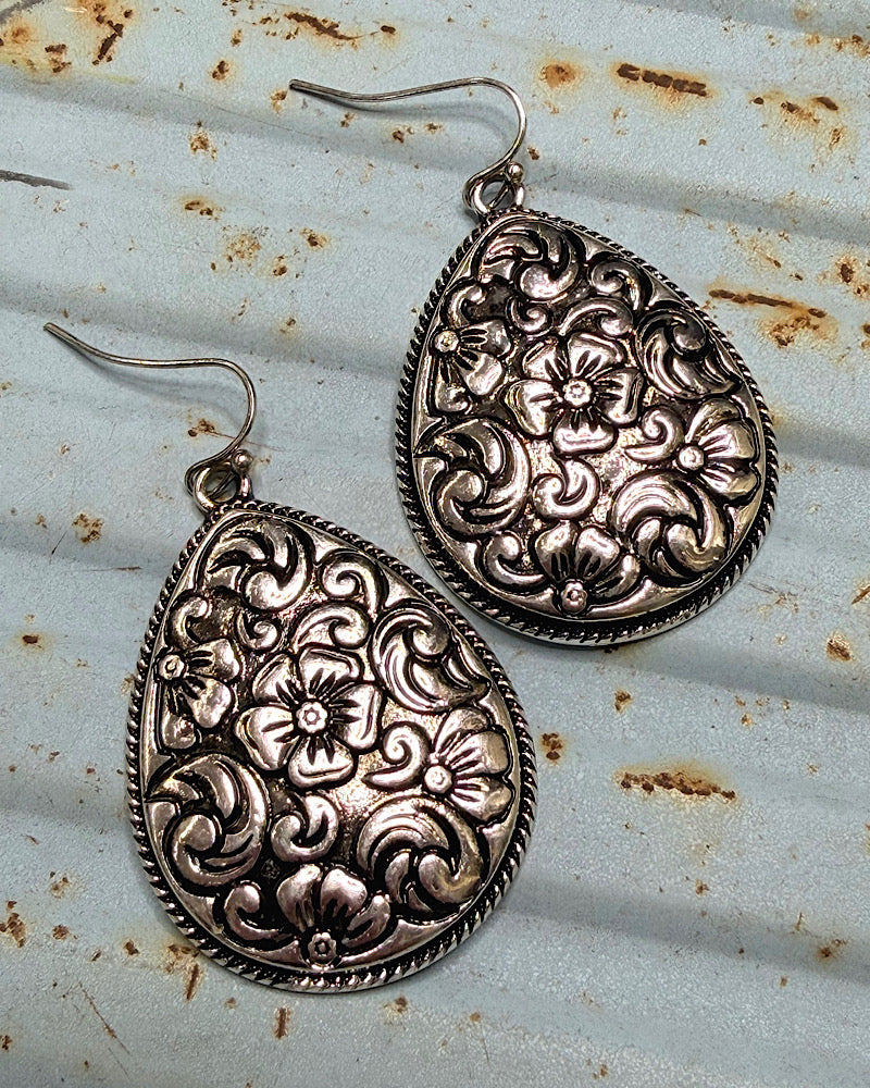 Darlin' Floral Teardrops