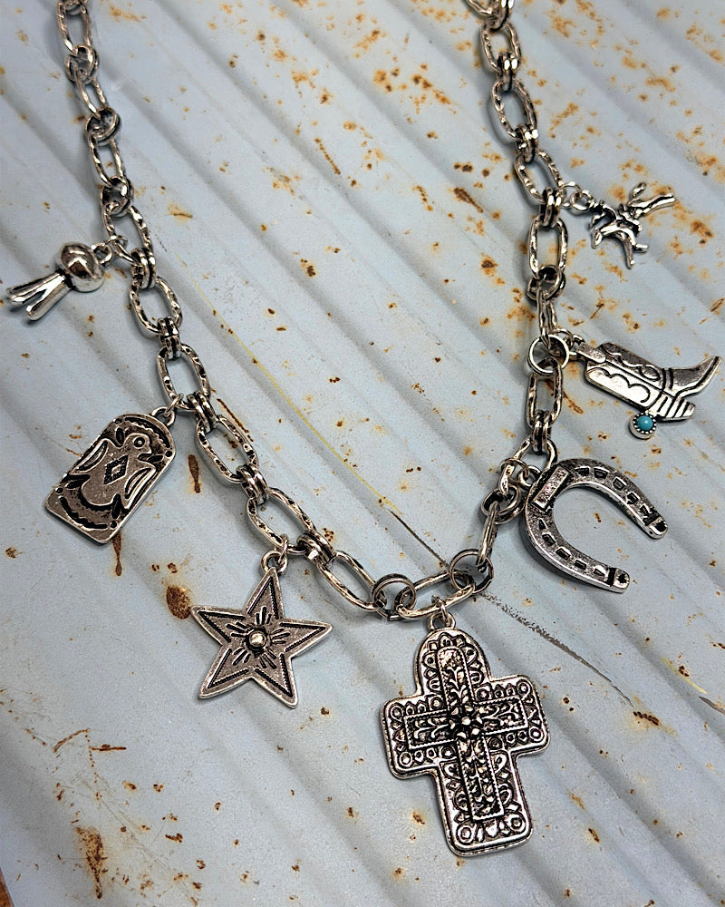 Whiskey Jane Charm Necklace
