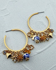 Beatrice Charm Hoops