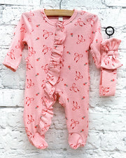 Ribbons & Roses Sleeper & Headband