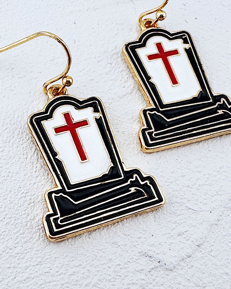 Tombstone Earrings
