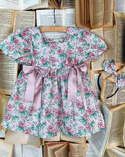 Vintage Rose Floral Dress Set
