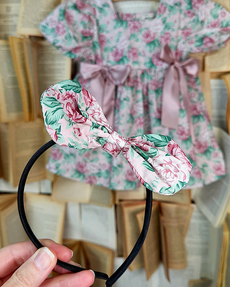 Vintage Rose Floral Dress Set