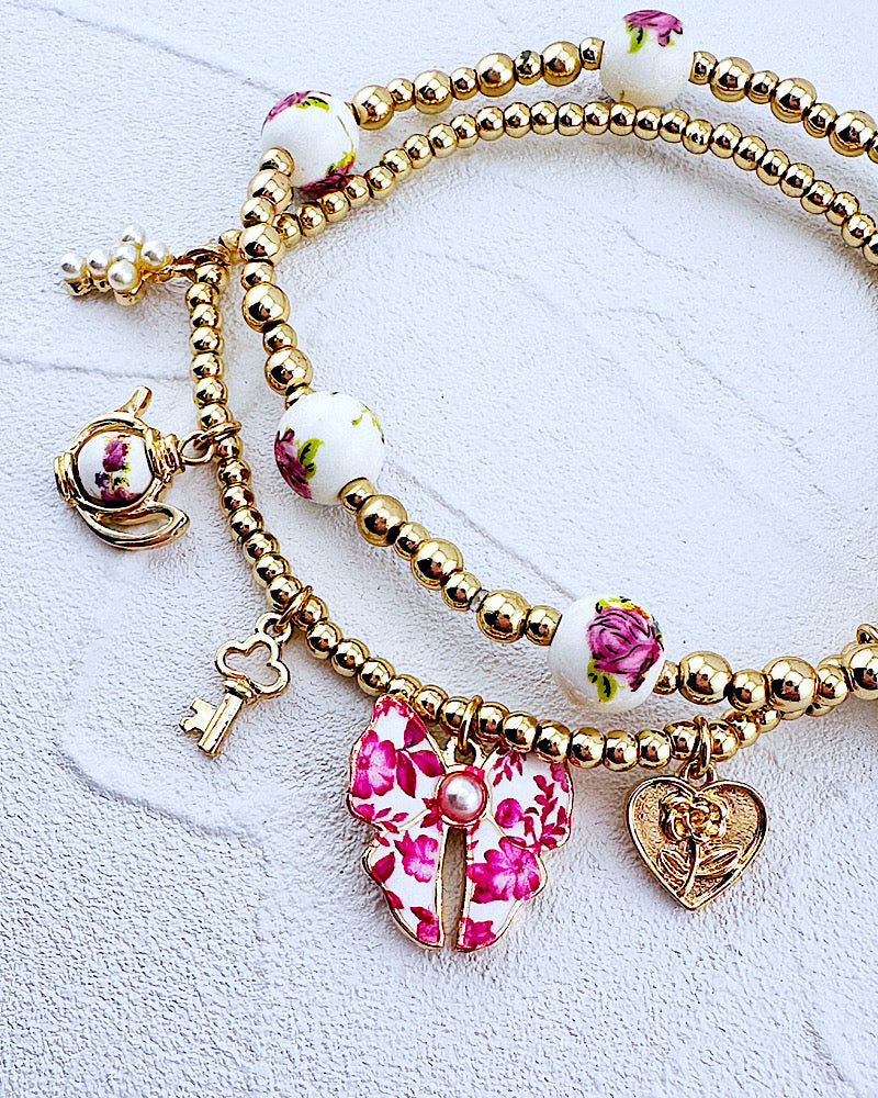 Annalise Bow 2pc Bracelet Stack