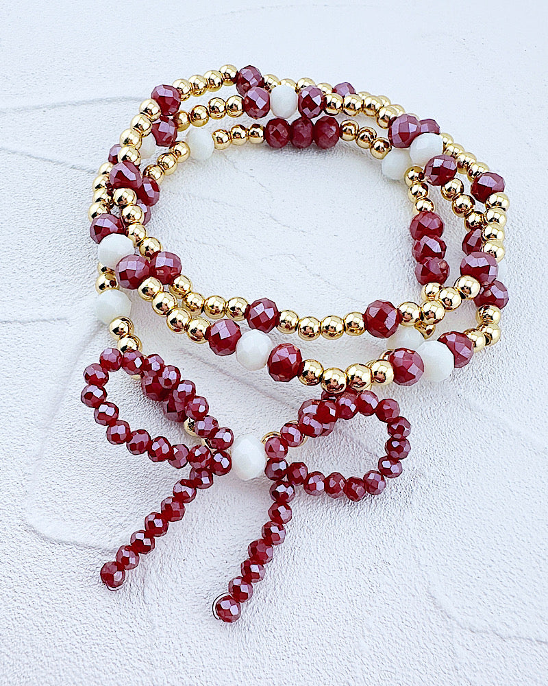 School Pride 3pc Bracelet Stack