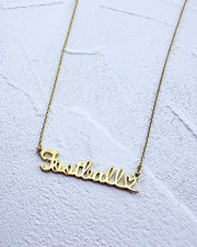 Football Script Necklace