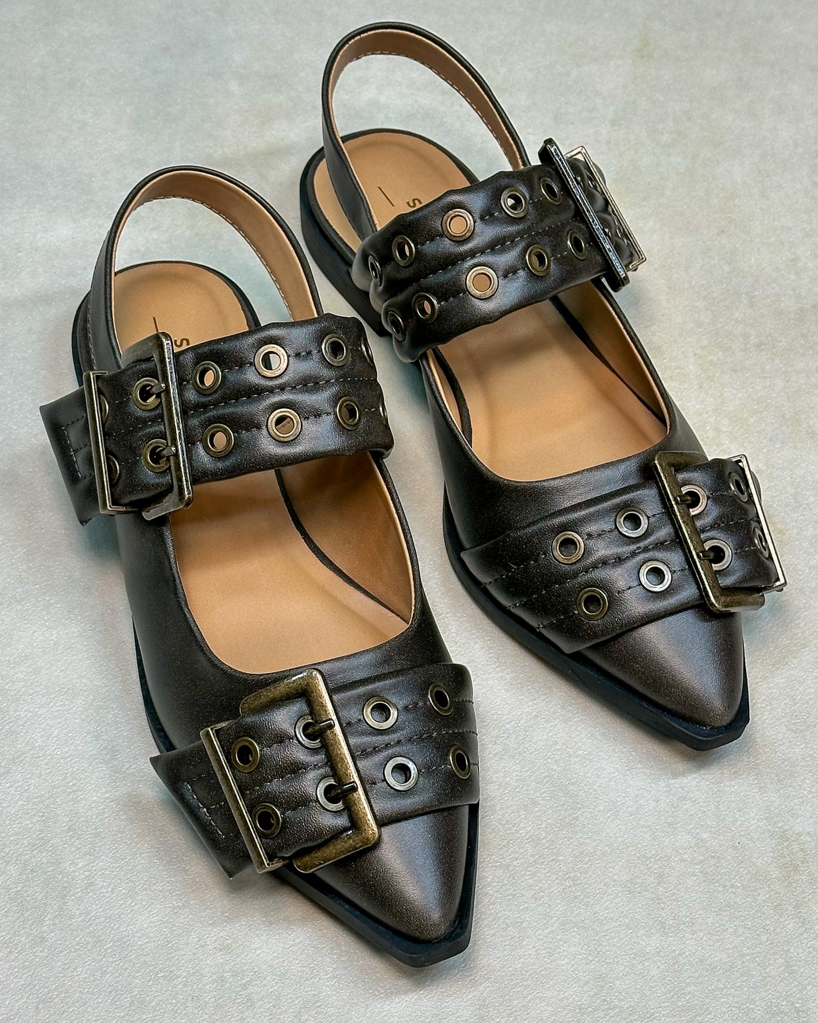 Sabrina Buckle Flats