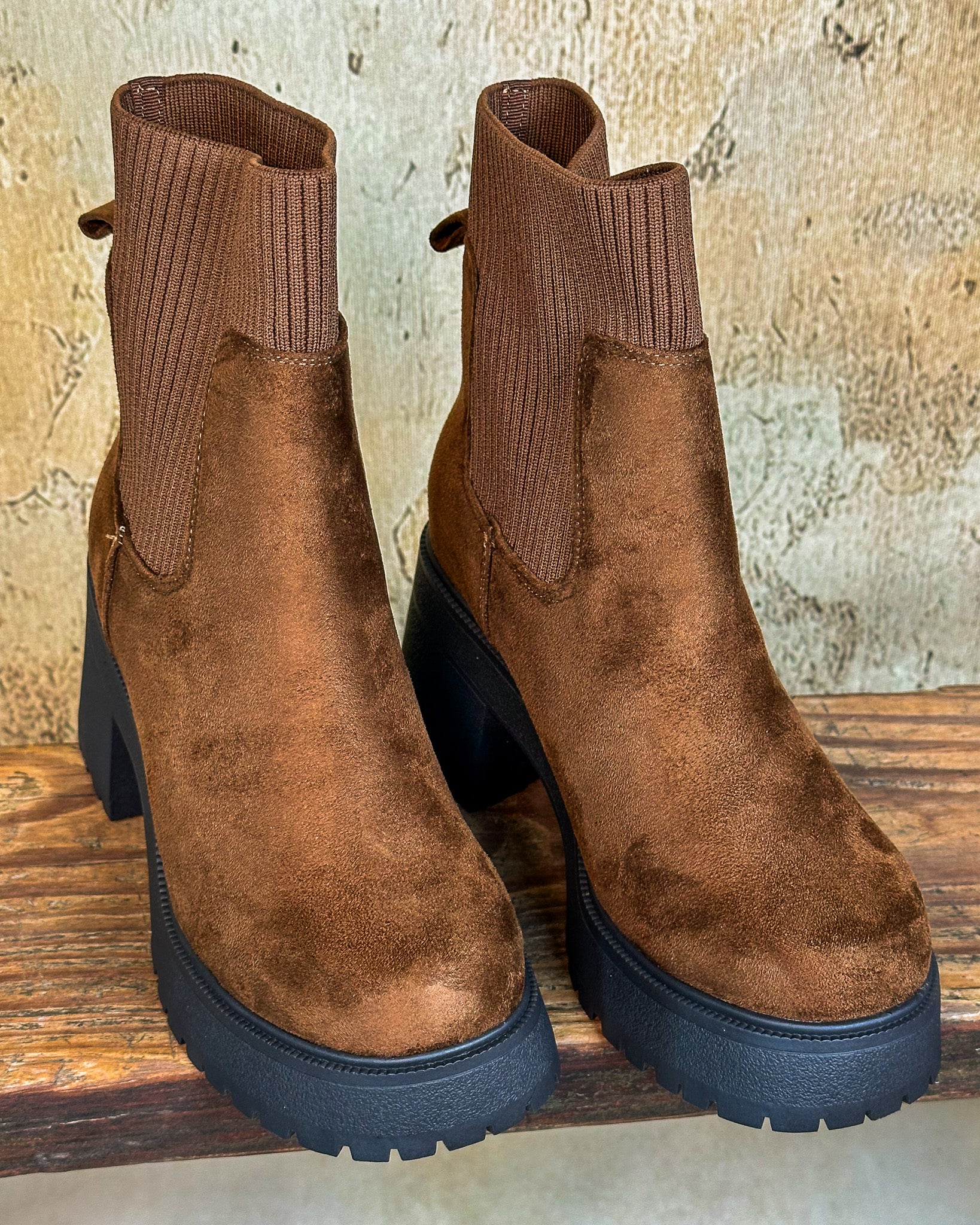 Stand Tall Brown Booties