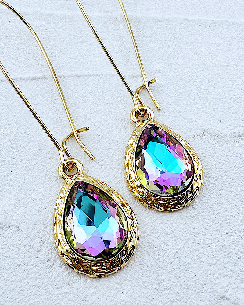 Priscilla Lavender Iridescent Earrings