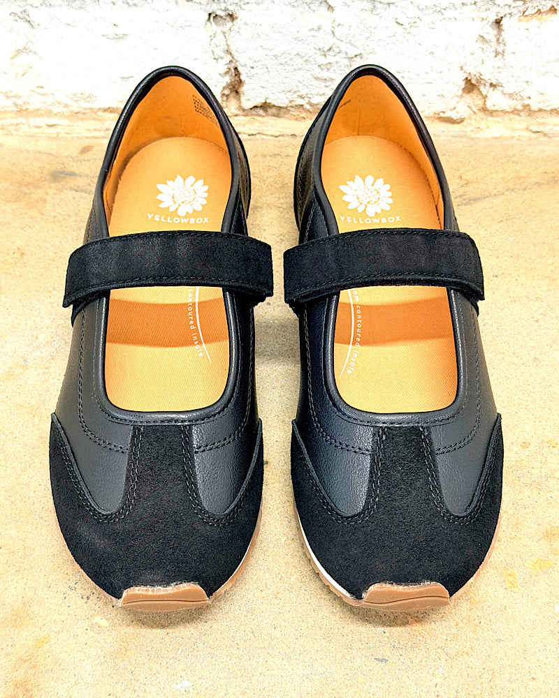 Alina Black Mary Jane Sneakers