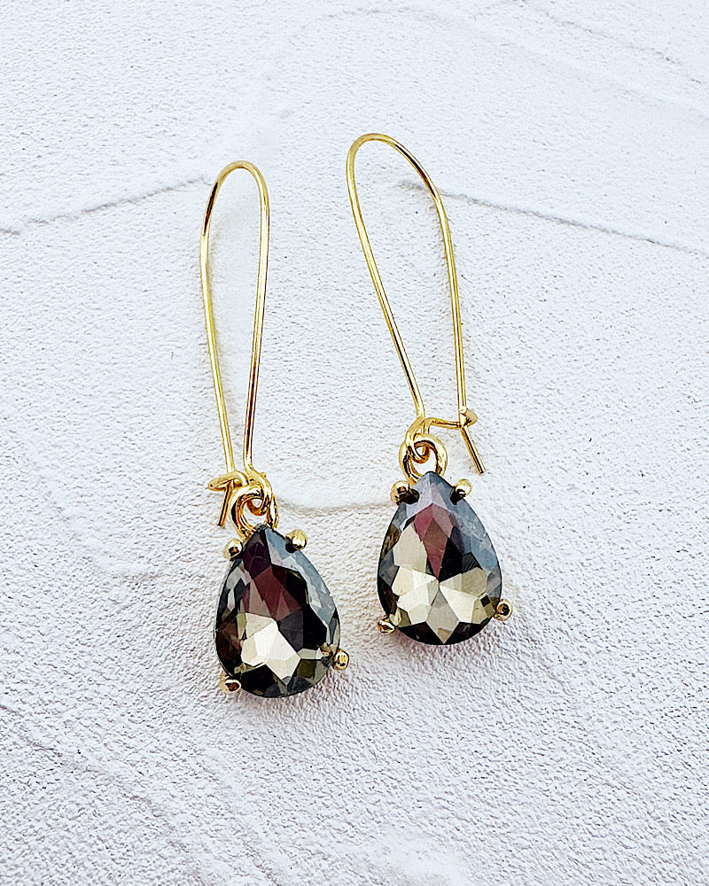Bella Black Diamond Teardrops