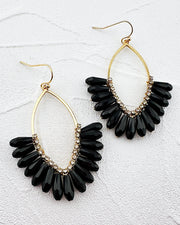 Raquel Black Earrings
