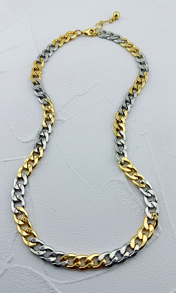 Elektra Mixed Metal Chain Necklace