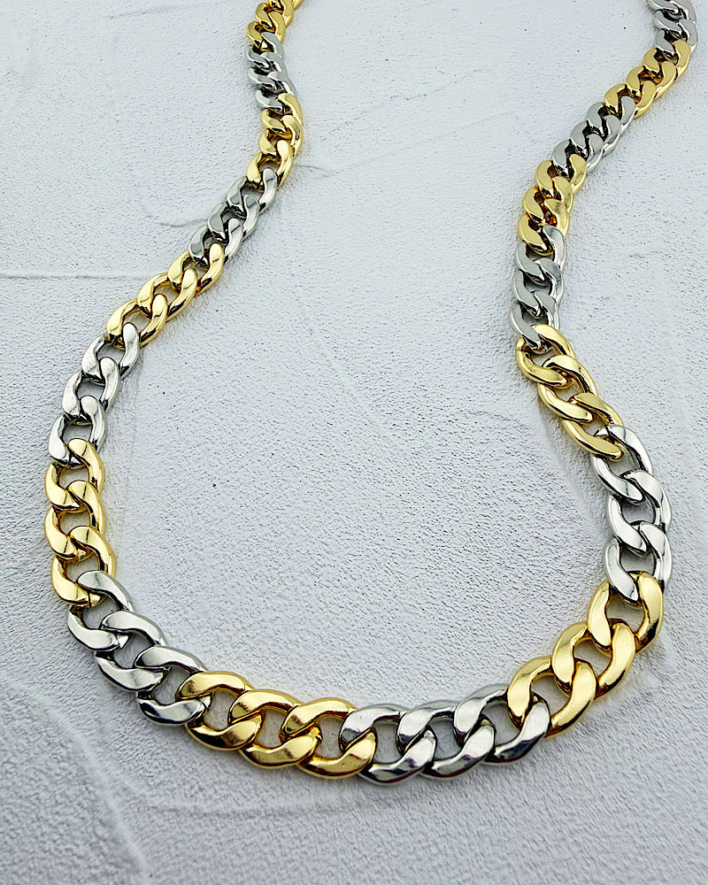 Elektra Mixed Metal Chain Necklace