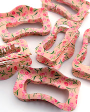 Flower Garden Wavy Hair Clip
