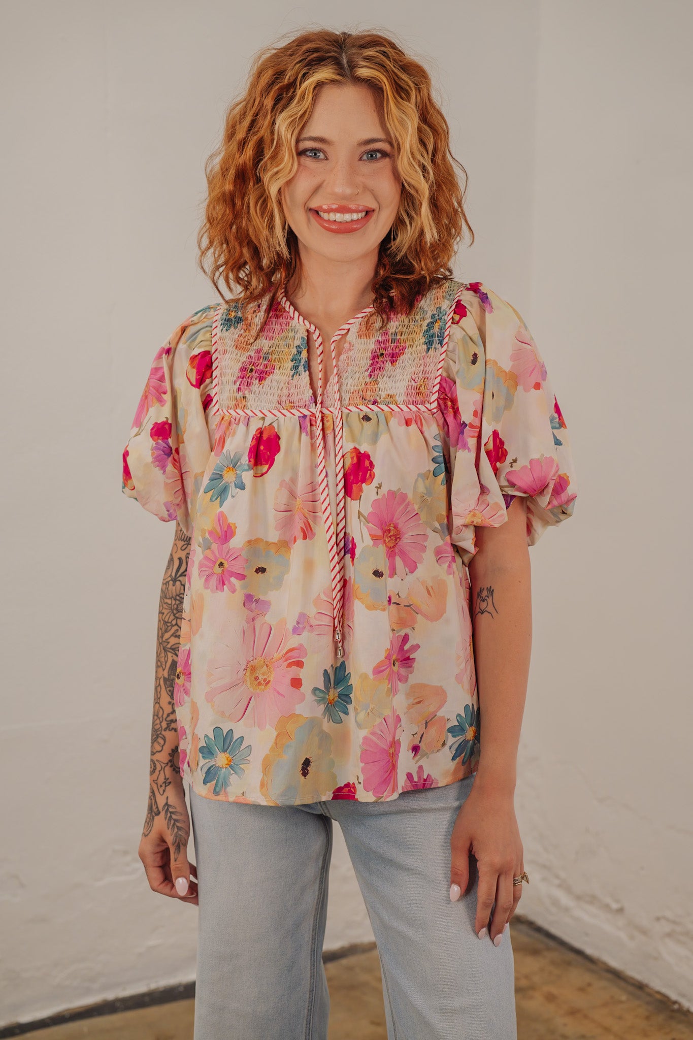 Adele Floral Top