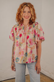 Adele Floral Top