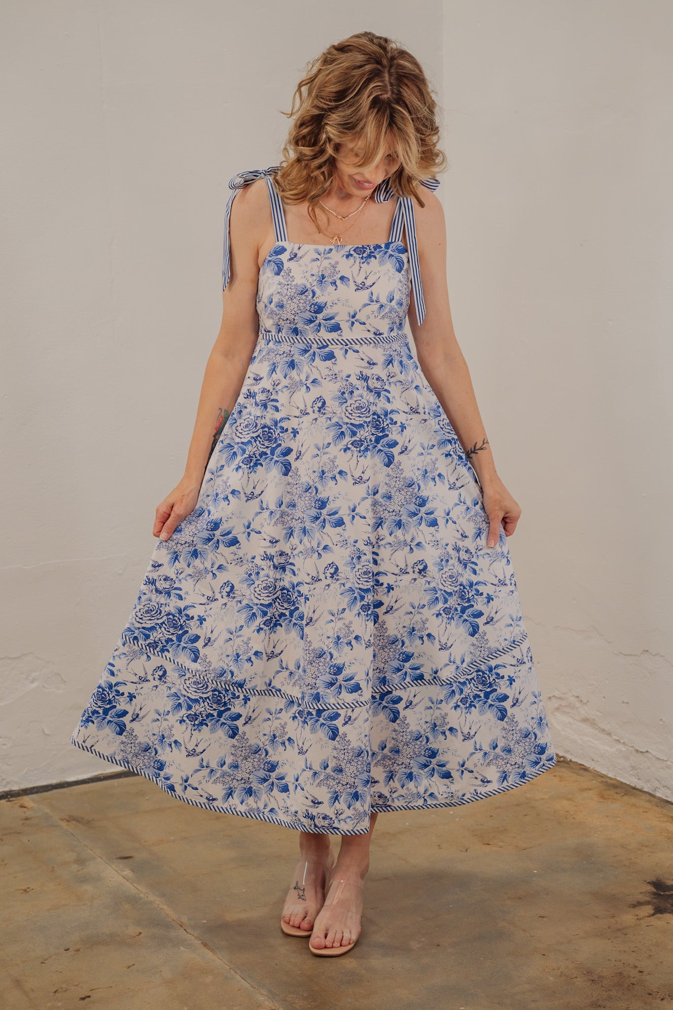 Pretty In Blue Floral Dress