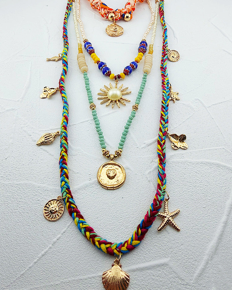 Sea Life Scarf Necklace