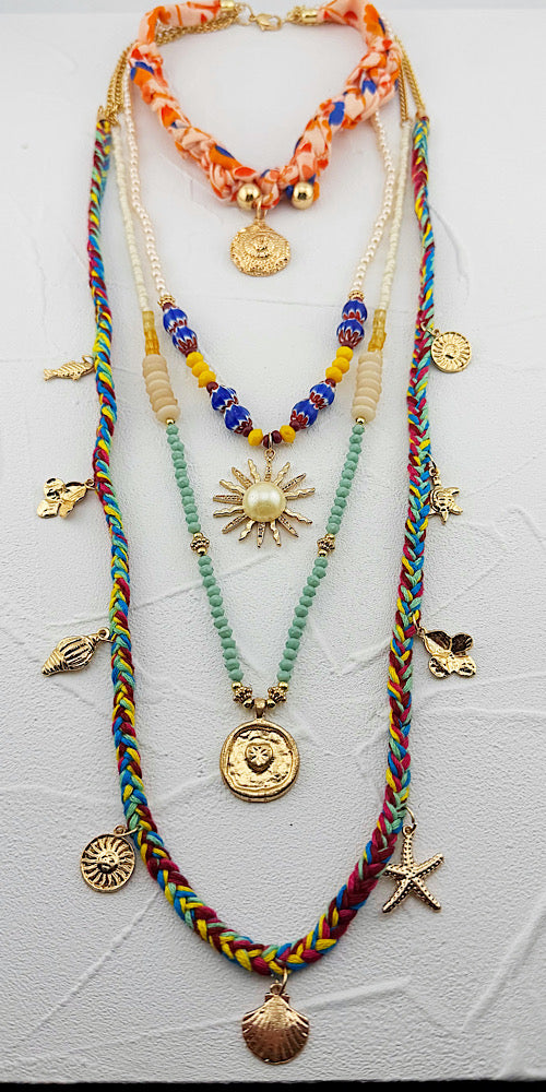 Sea Life Scarf Necklace