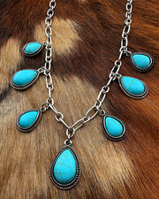 Drifter Turquoise Charm Necklace