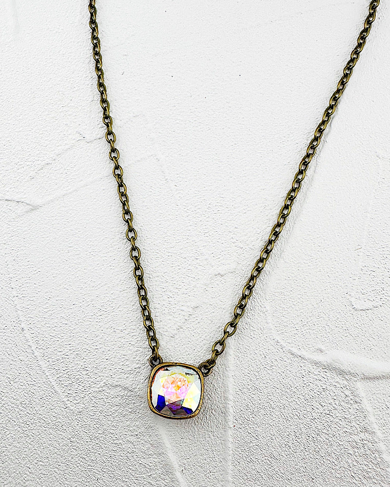 Kamille Gold/AB Necklace