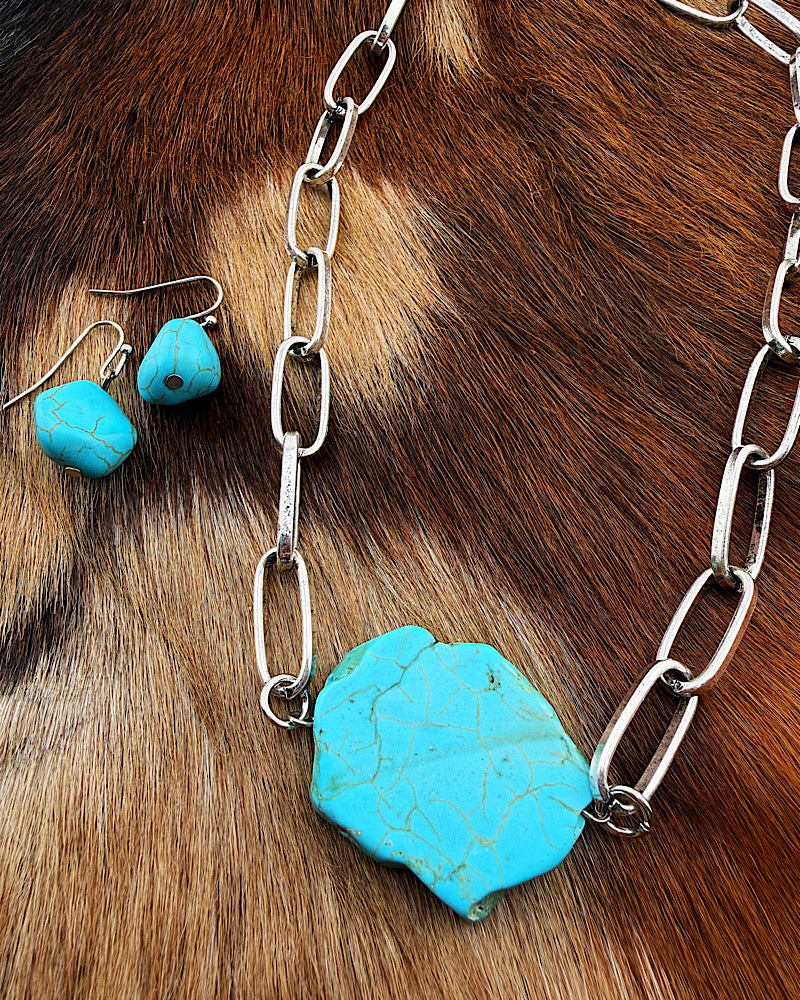 Alamosa Slab Necklace Set