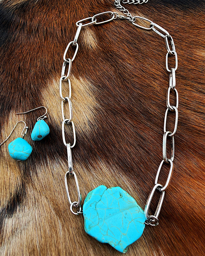 Alamosa Slab Necklace Set