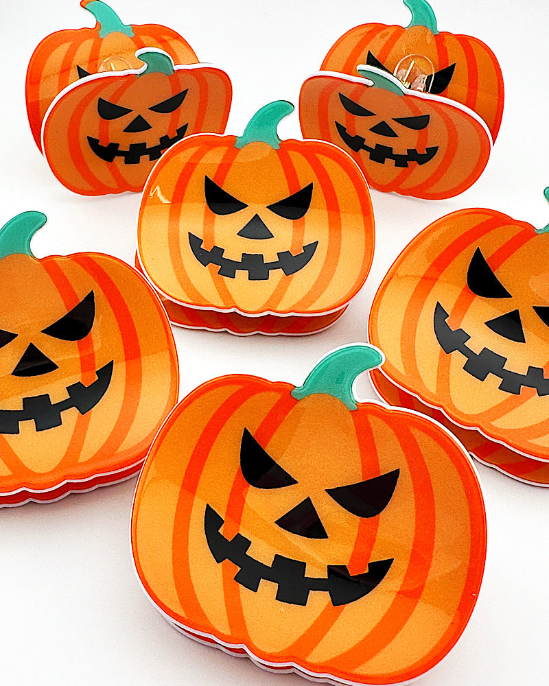 Jack-O-Lantern Hair Clip
