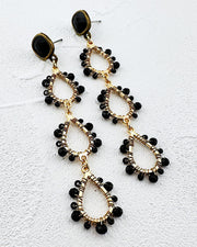 Jessica Black Earrings