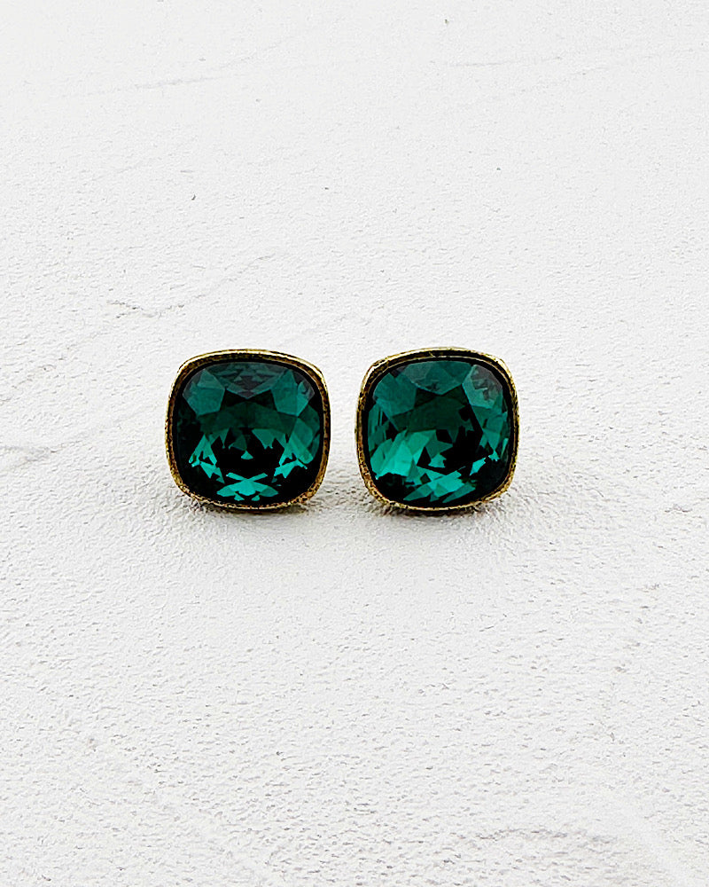 Kamille Emerald Studs